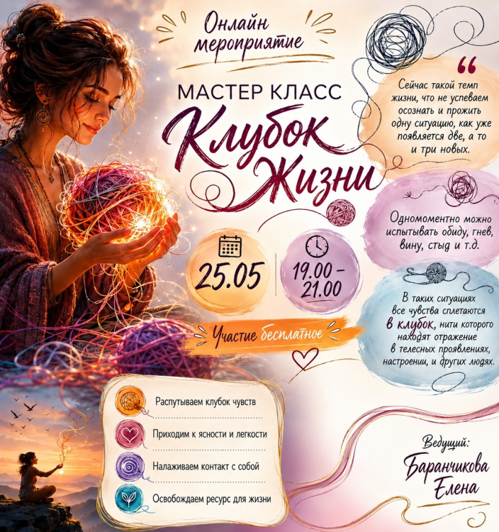 Вебинар – «Клубок Жизни»